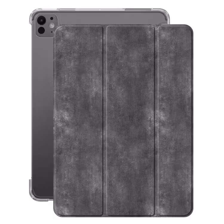 iPad-Hülle - Dunkelgrau - Roh - Konkret — 1
