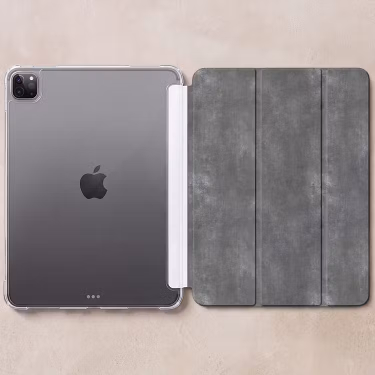 iPad-Hülle - Dunkelgrau - Roh - Konkret — 6