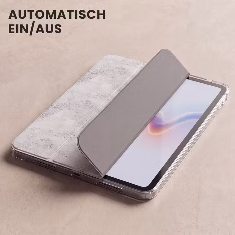iPad-Hülle - Hellgrau - Grob - Dezent — 5