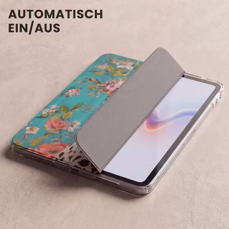 iPad-Hülle - Leopard - Blumen - Krone — 5