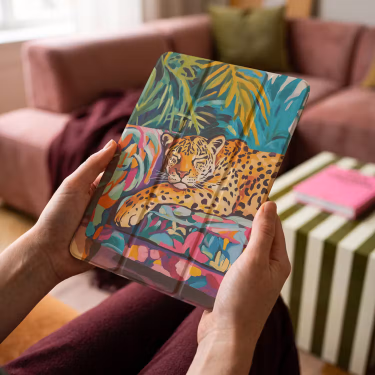 iPad-Hülle - Leopard - Bunt - Tropisch — 4
