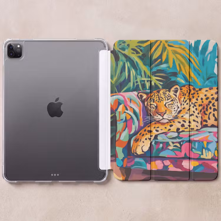 iPad-Hülle - Leopard - Bunt - Tropisch — 6