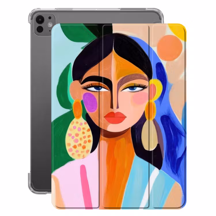 iPad-Hülle - Porträt - Frau - Modern — 1