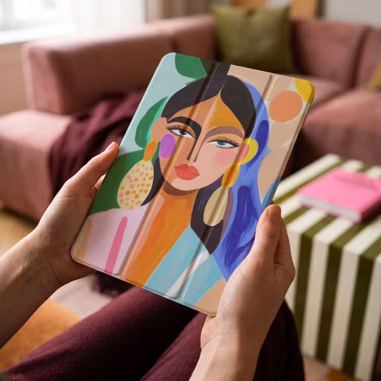 iPad-Hülle - Porträt - Frau - Modern — 4