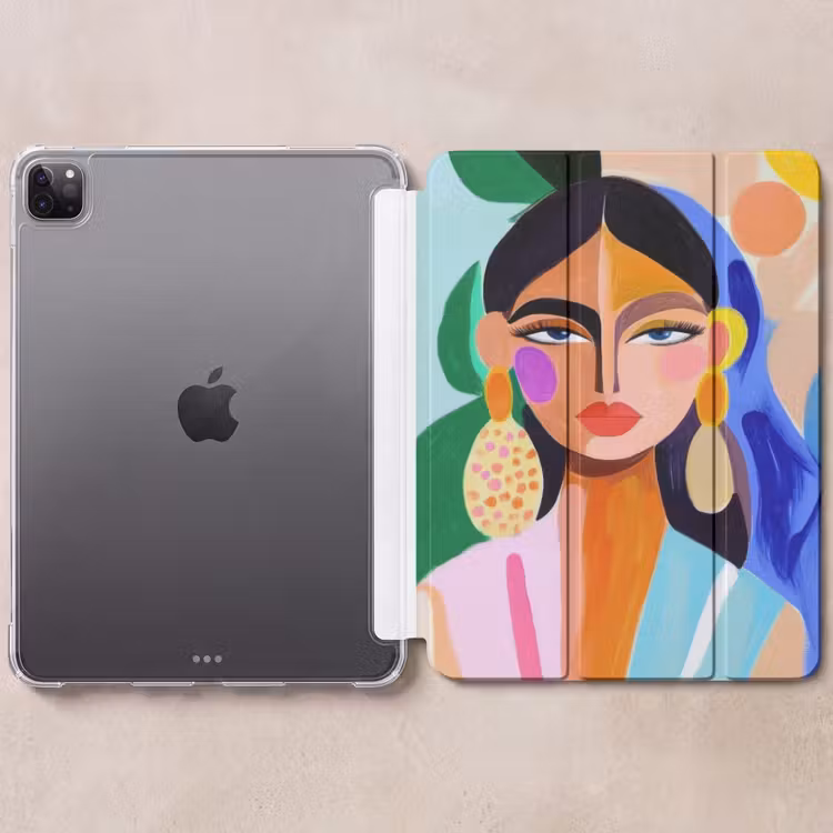 iPad-Hülle - Porträt - Frau - Modern — 6