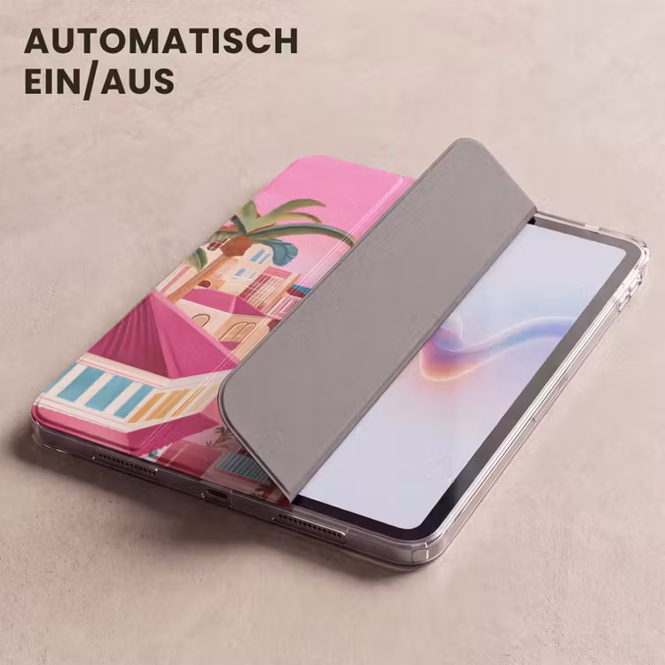 iPad-Hülle - Stadt - Rosa - Palmen — 5