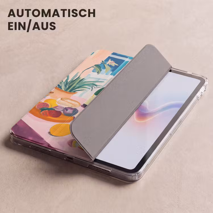 iPad-Hülle - Tisch - Wein - Obst — 5