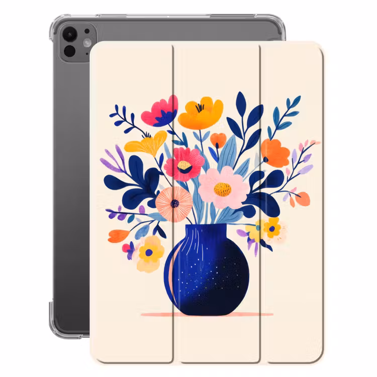 iPad-Hülle - Vase - Blumen - Blumenstrauß — 1