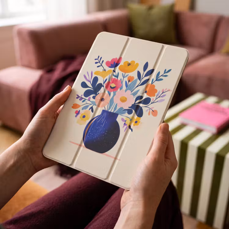 iPad-Hülle - Vase - Blumen - Blumenstrauß — 4