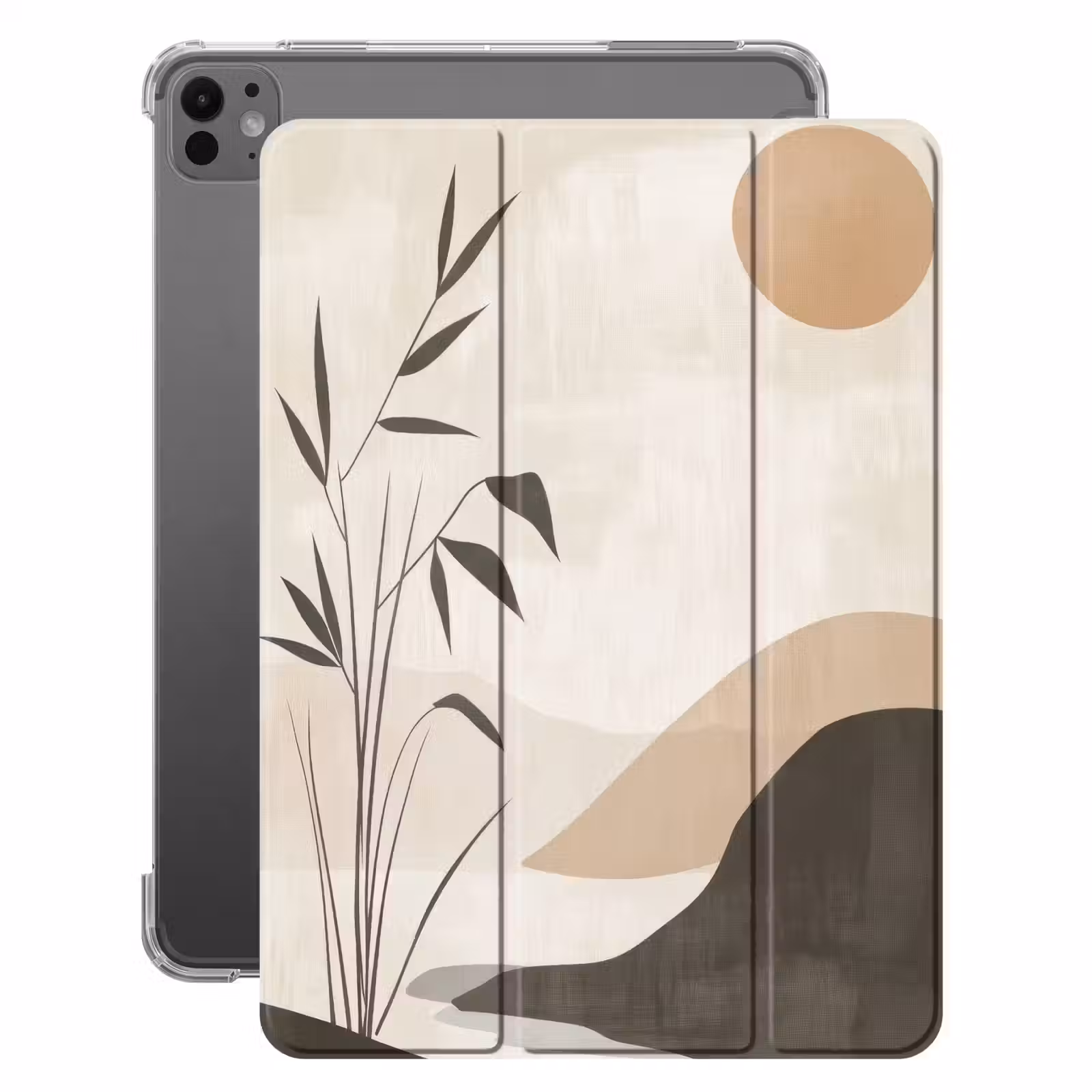 iPad-Hülle - Japandi - Landschaft - Beige — 1