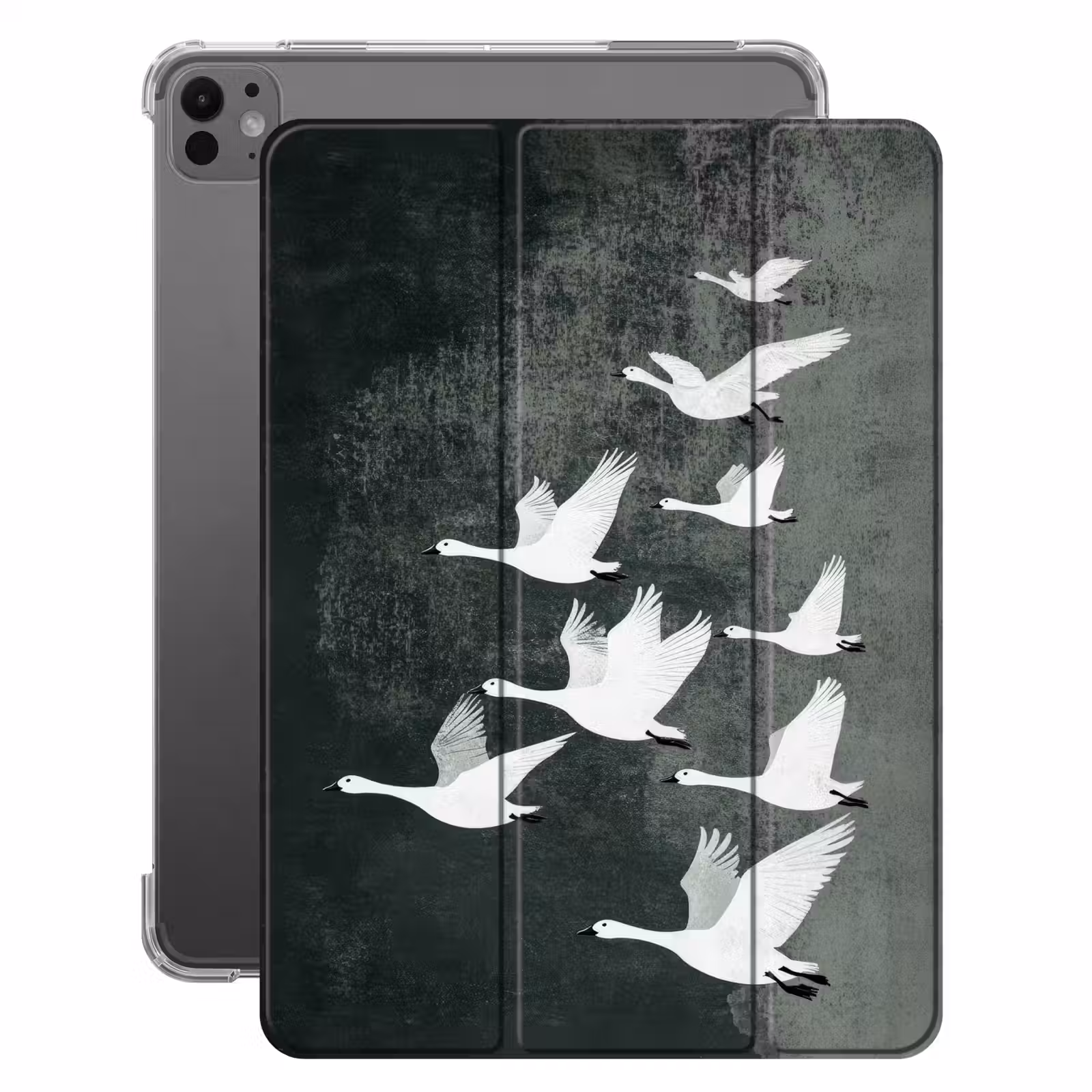 iPad-Hülle - Vogel - Japandi - Grün — 1