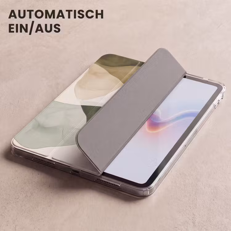 iPad-Hülle - Japandi - Abstrakt - Grün — 5