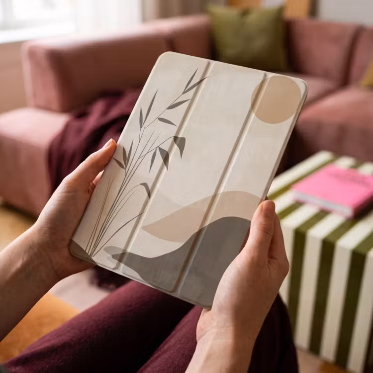 iPad-Hülle - Japandi - Landschaft - Beige — 4