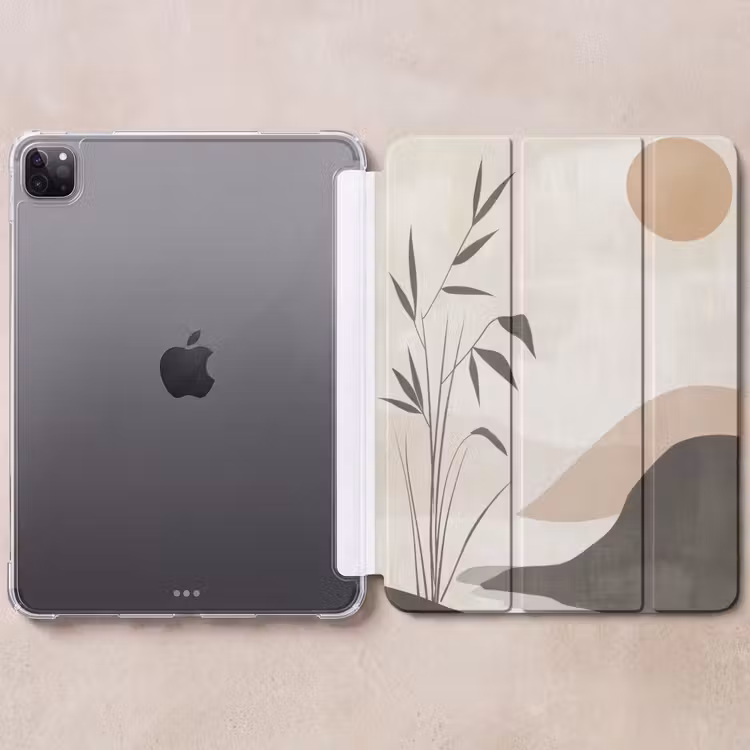 iPad-Hülle - Japandi - Landschaft - Beige — 6