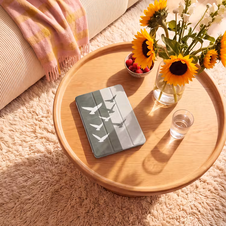 iPad-Hülle - Japandi - Vogel - Grün — 2