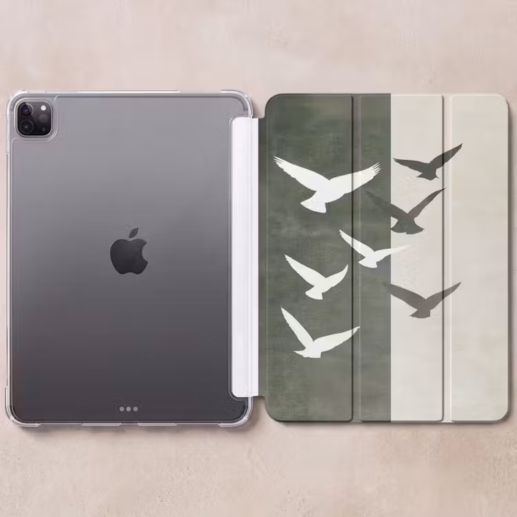 iPad-Hülle - Japandi - Vogel - Grün — 6