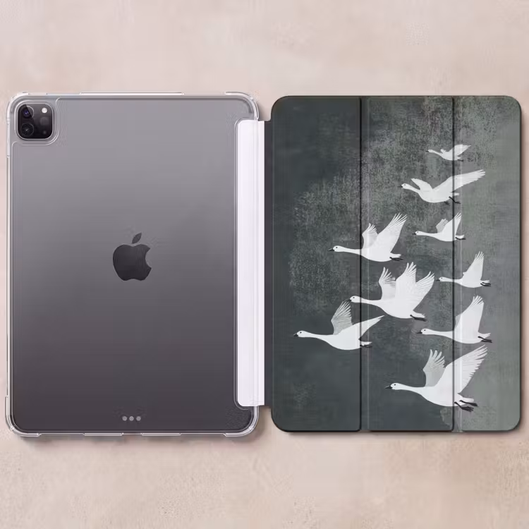iPad-Hülle - Vogel - Japandi - Grün — 6