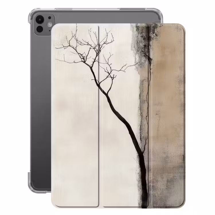 iPad-Hülle - Wabi sabi - Pflanze - Beige — 1