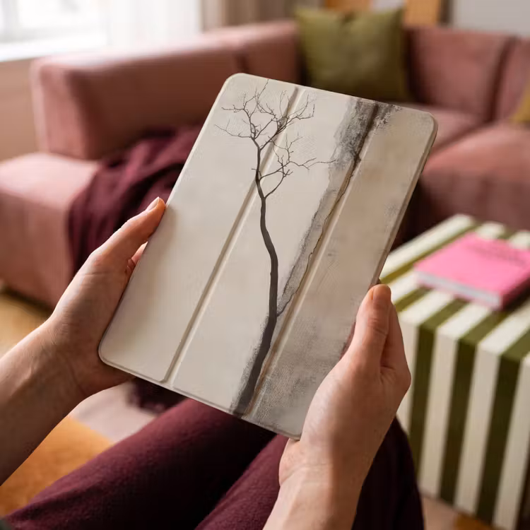 iPad-Hülle - Wabi sabi - Pflanze - Beige — 4