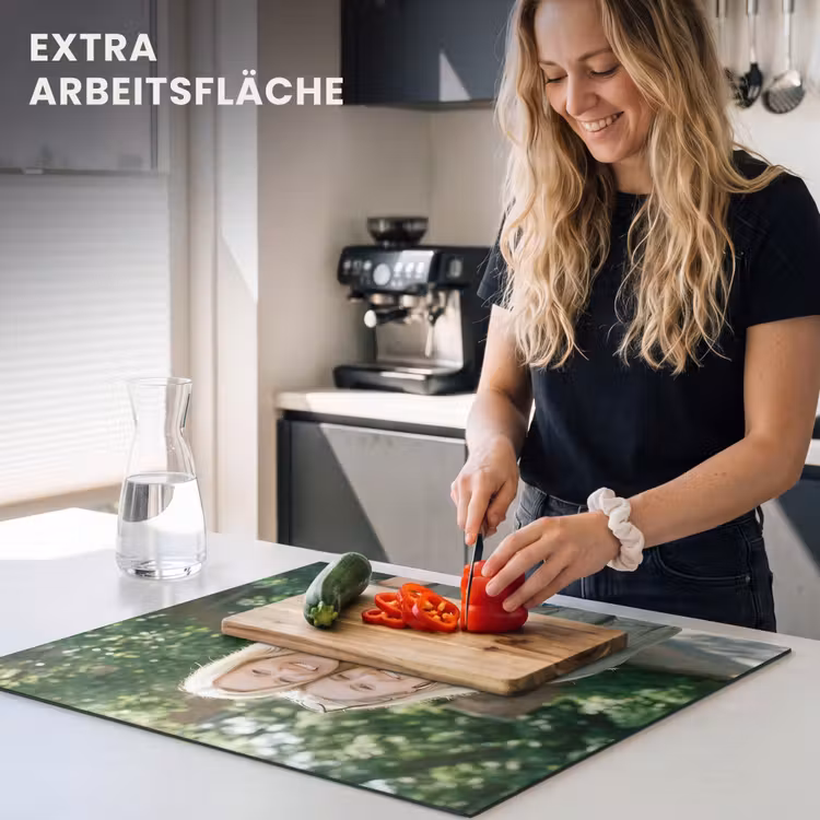 Herdabdeckplatte mit Foto — 5