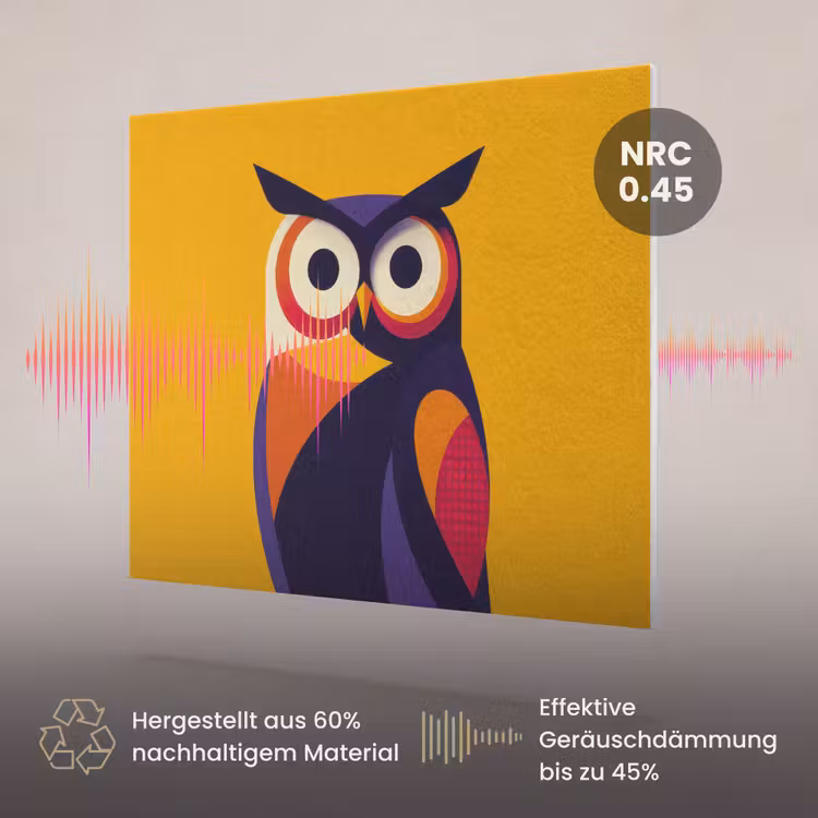 Akustikbild - Eule - Grafik - Bunt - Augen — 3