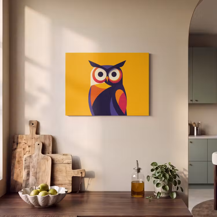 Akustikbild - Eule - Grafik - Bunt - Augen — 4
