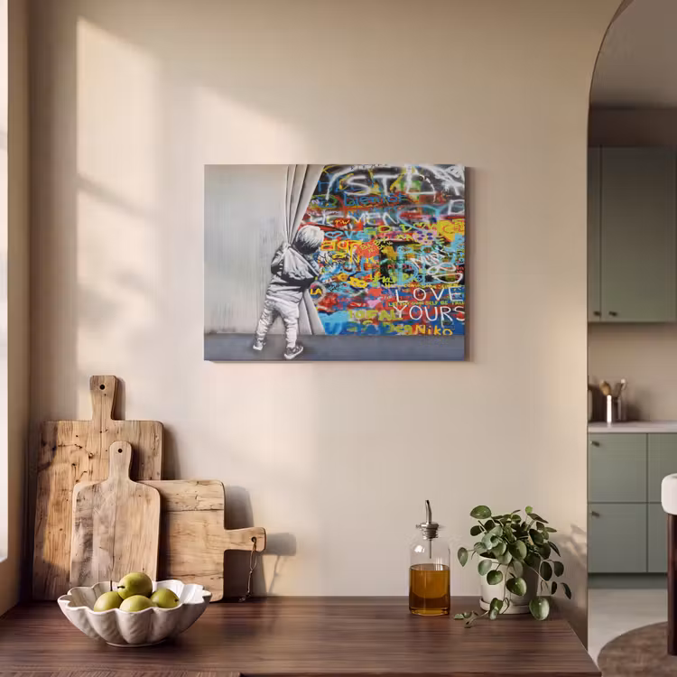 Akustikbild - Graffiti - Illusion - Junge - Straßenkunst — 4