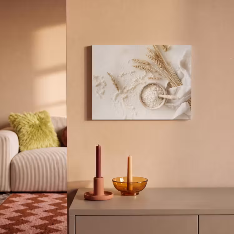 Akustikbild - Blume - Holz - Weizen — 2