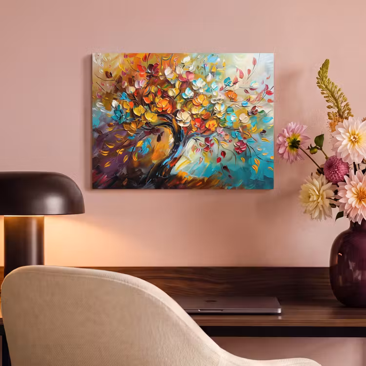 Akustikbild - Baum - Abstrakt - Bunt - Blumen — 6