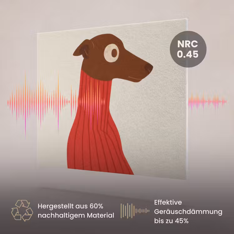 Akustikbild - Silhouette - Hund - Pullover - Rot — 3