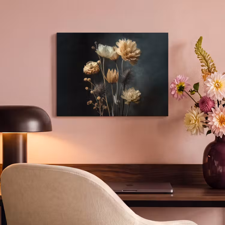 Akustikbild - Blumenstrauß - Blumen - Licht - Schwarz — 6