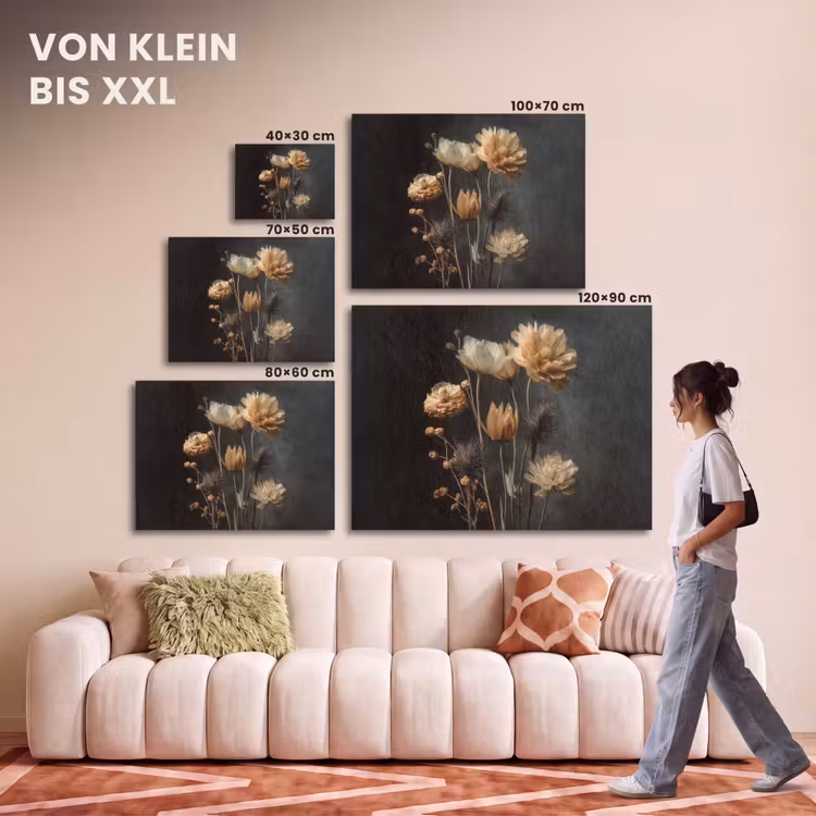 Akustikbild - Blumenstrauß - Blumen - Licht - Schwarz — 7
