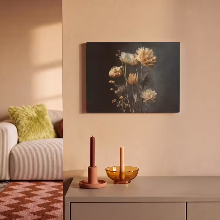 Akustikbild - Blumenstrauß - Blumen - Licht - Schwarz — 2