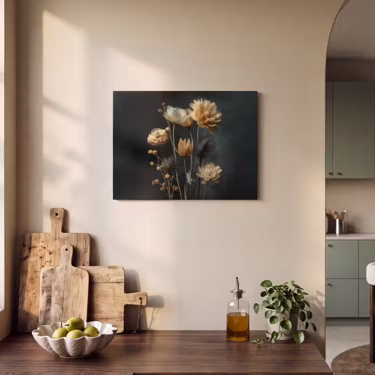 Akustikbild - Blumenstrauß - Blumen - Licht - Schwarz — 4