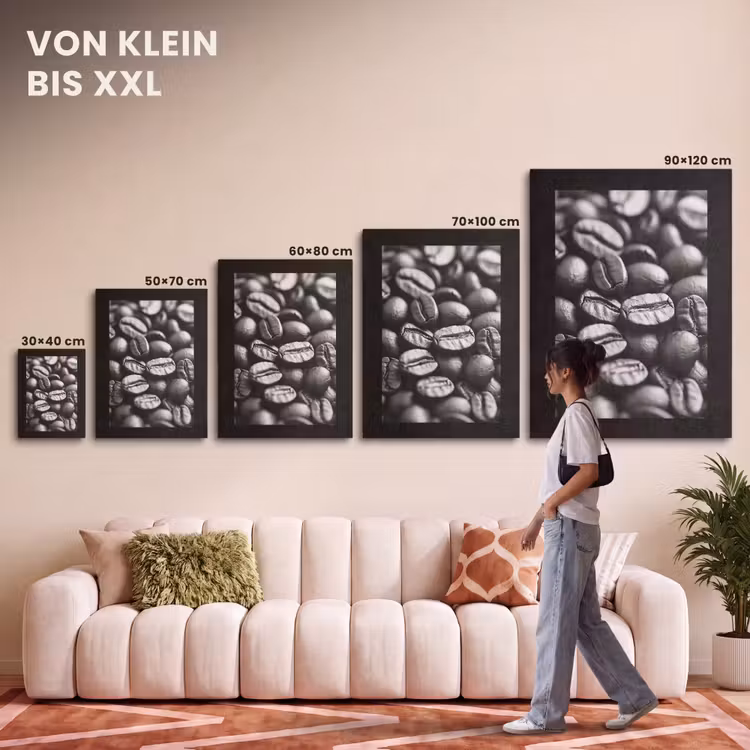 Akustikbild - Kaffeebohnen - Schwarz - Vintage — 7