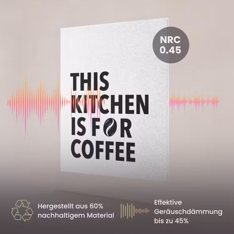 Akustikbild - Zitate - Kaffee - Bohnen - Modern — 3