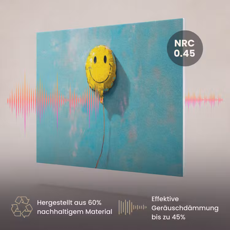 Akustikbild - Luftballon - Gelb - Smiley — 3