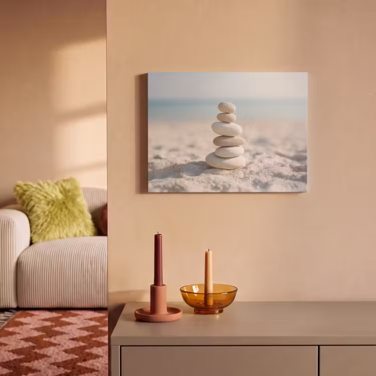 Akustikbild - Steine - Stapel - Sand - Meer — 2