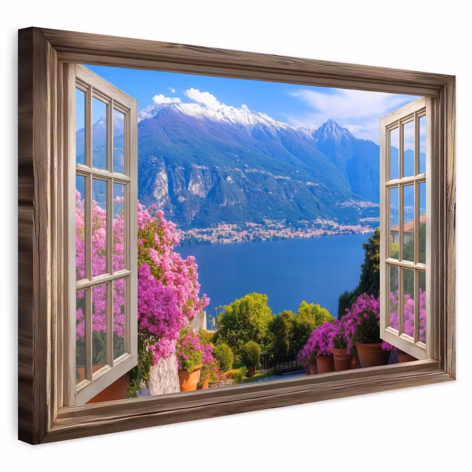 Outdoor Leinwand - Durchblick - Berg - Landschaft - Ausblicke - See — 1
