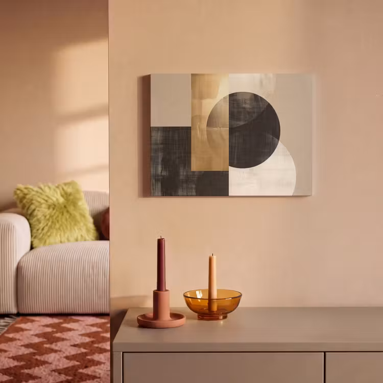 Akustikbild - Abstrakt - Gold - Schwarz - Kunst — 2
