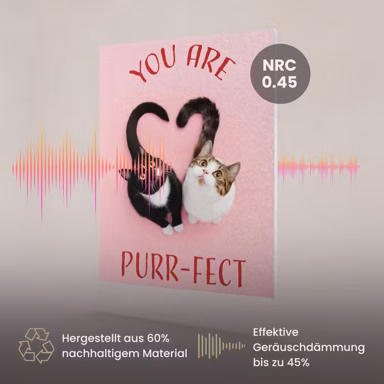 Akustikbild - Katze - Herz - Text - Valentinstag — 3