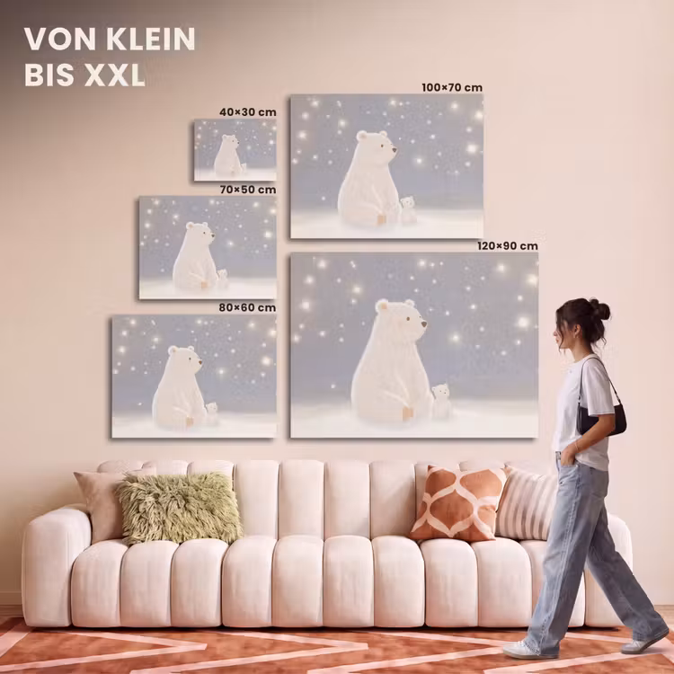 Akustikbild - Eisbär - Schnee - Sterne - Blau — 7