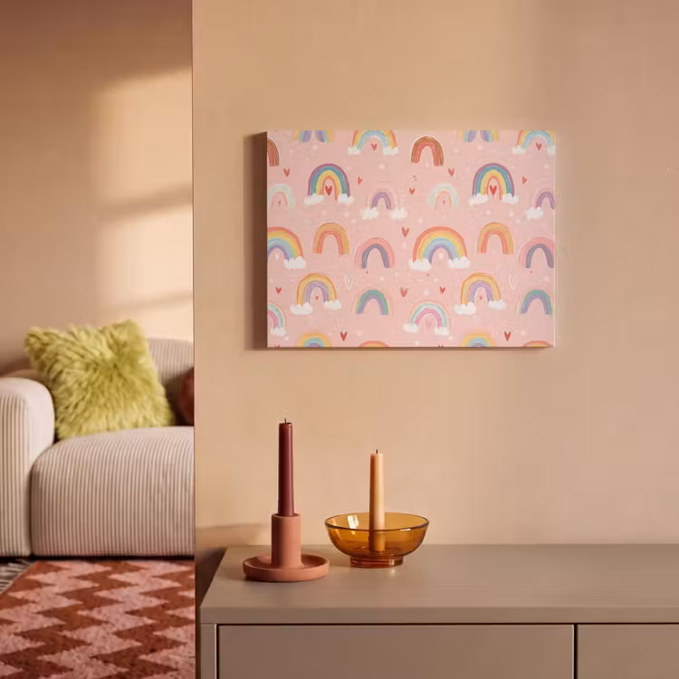 Akustikbild - Regenbogen - Muster - Pastell — 2