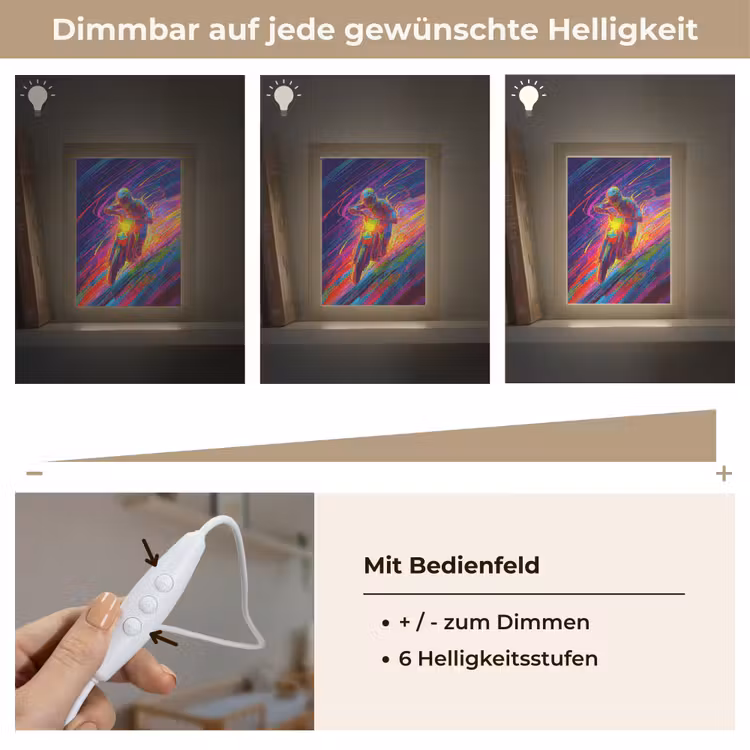 Nachtlicht Kinder - Crossrad - Neonfarben - Linien - Helm — 7
