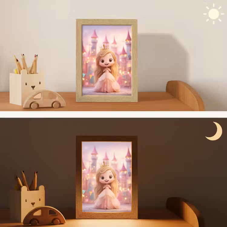 Nachtlicht Kinder - Prinzessin - Rosa - Schloss — 6