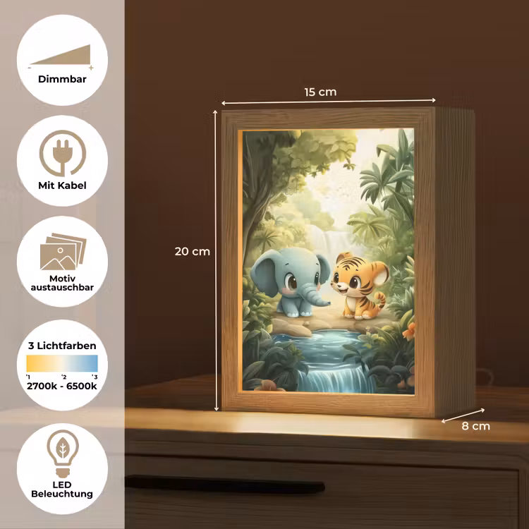 Nachtlicht Kinder - Elefant - Tiger - Wald - Dschungel — 9