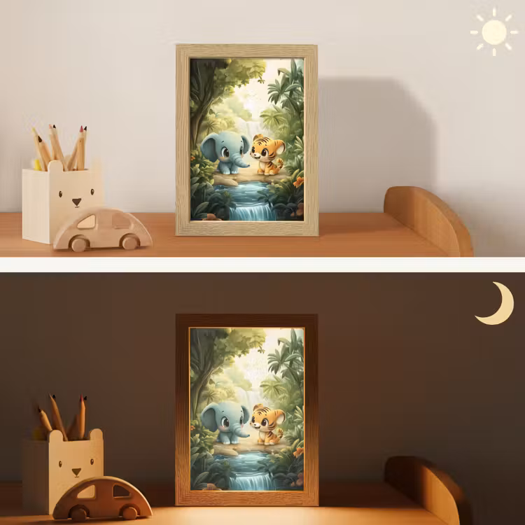 Nachtlicht Kinder - Elefant - Tiger - Wald - Dschungel — 6