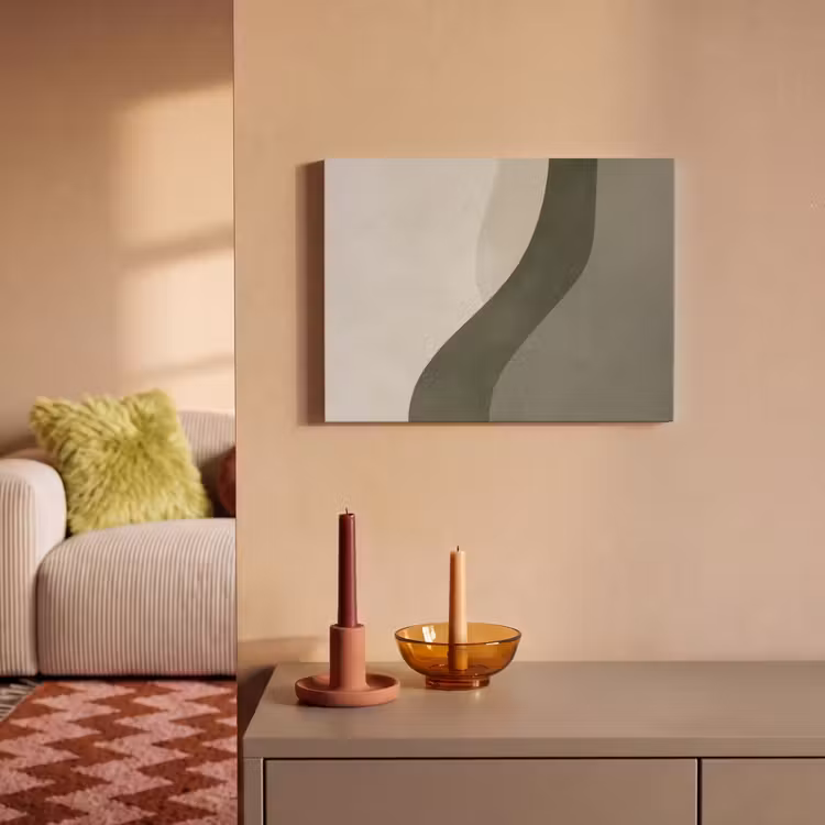 Akustikbild - Japandi - Grün - Abstrakt - Modern — 2