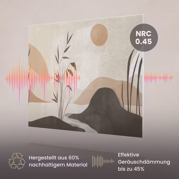 Akustikbild - Japandi - Landschaft - Beige — 3