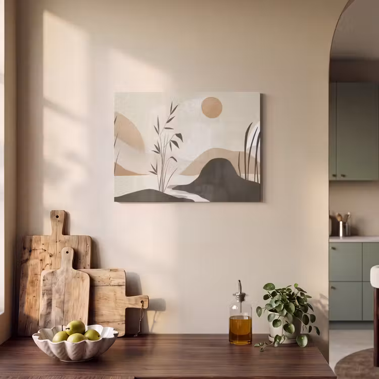Akustikbild - Japandi - Landschaft - Beige — 4